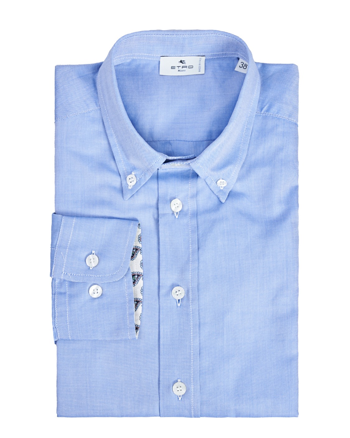 shop ETRO  Camicia: Etro camicia in cotone.
Regular fit.
Bottoni scuri a contrasto.
Logo, Pegaso, sul davanti.
Colletto button down.
Composizione: 100% cotone.
Made in Italy.. 16365 8784-0200 number 4046046